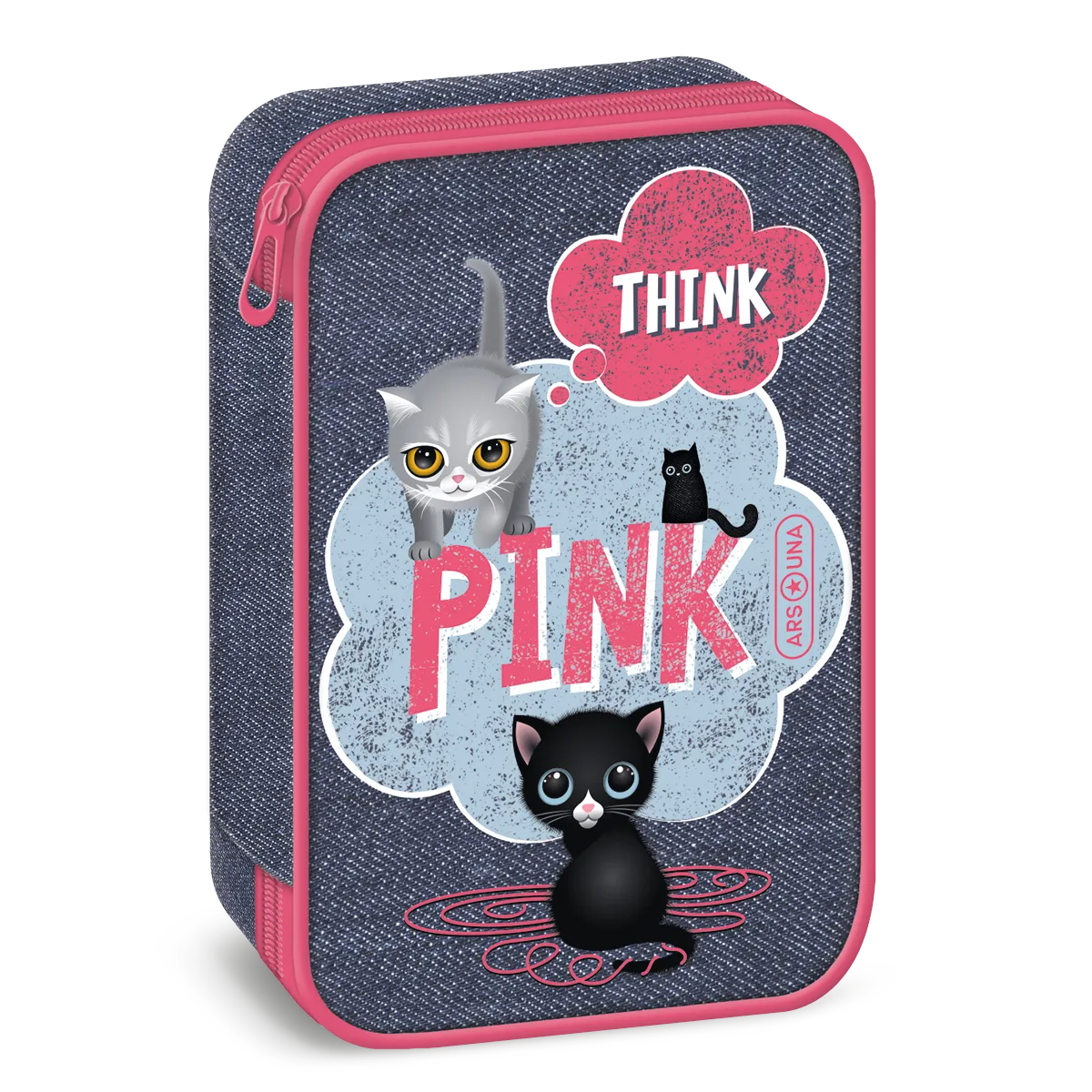 Ars Una Think Pink többszintes tolltartó