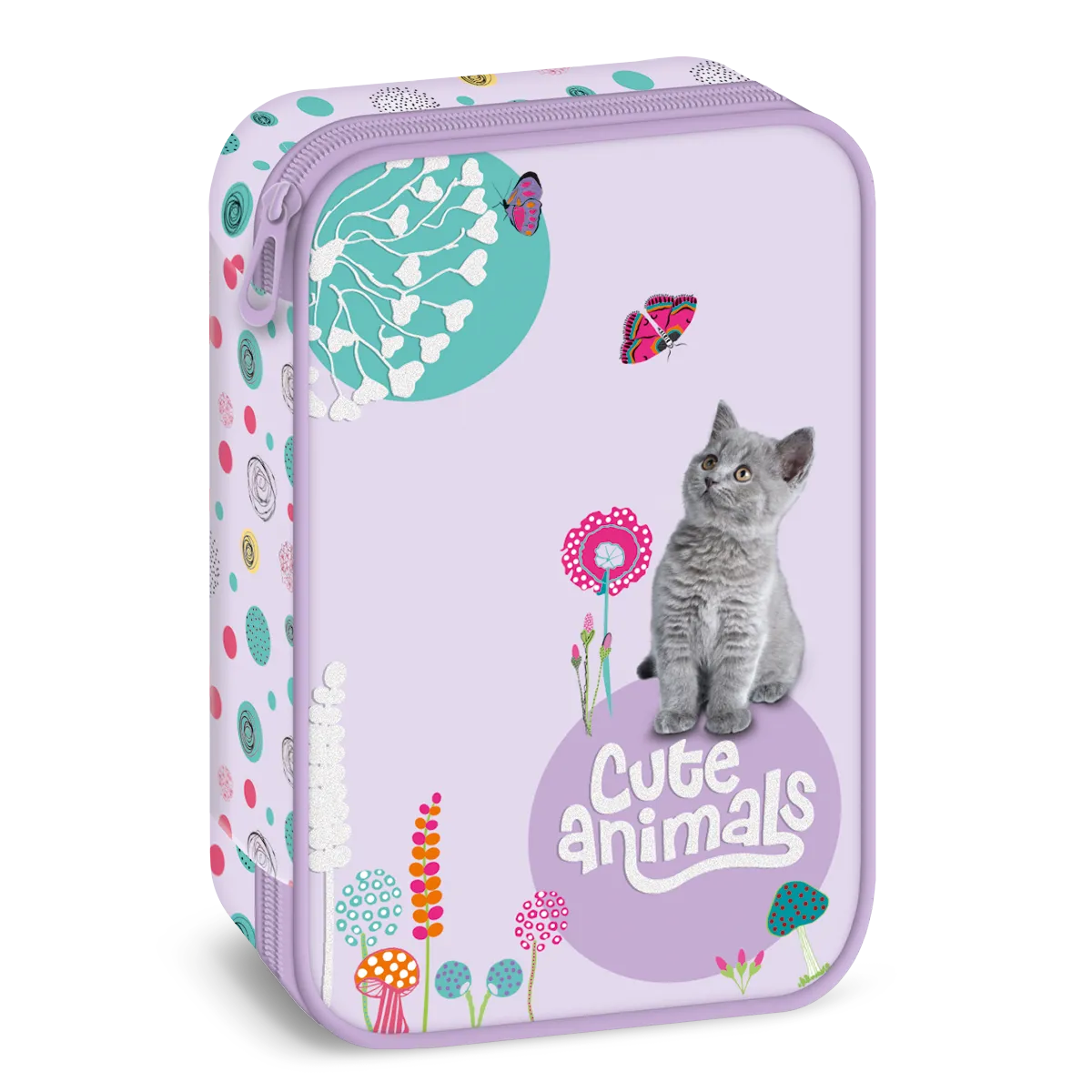 Ars Una Cute Animals-kitten többszintes tolltartó