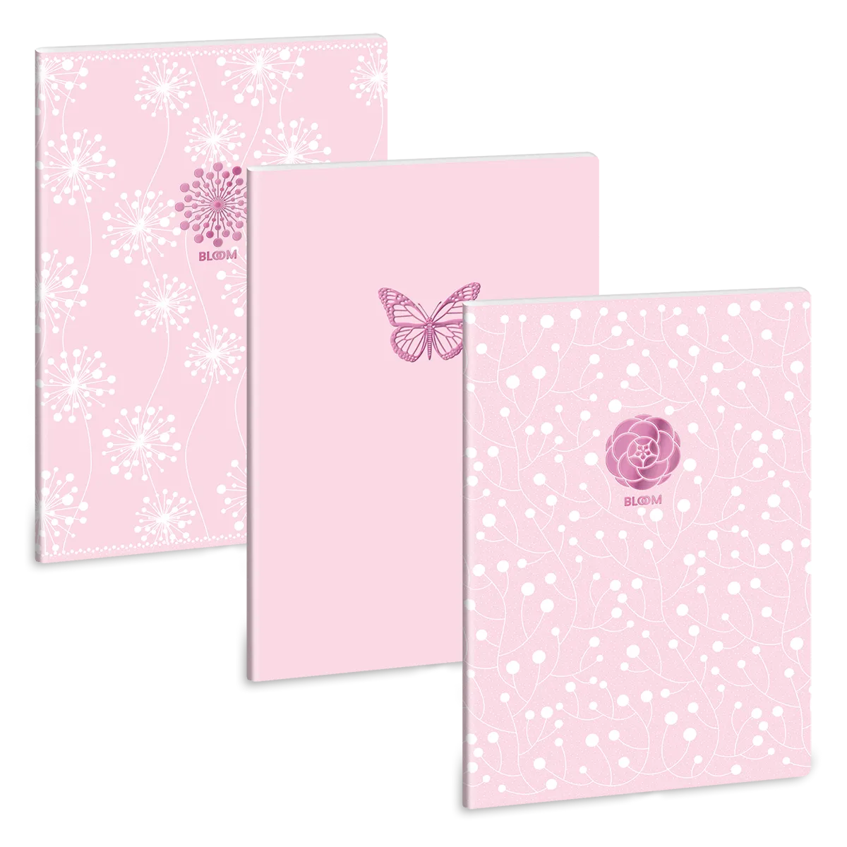 Ars Una Soft Touch Pink Spring A/4 extra kapcsos füzet-ponthálós