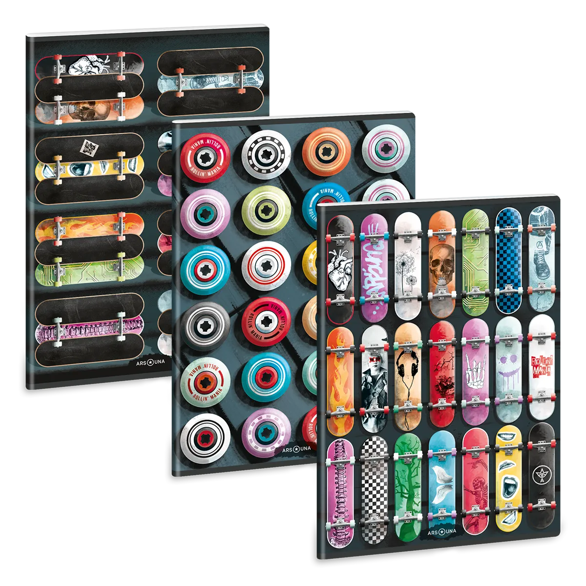 Ars Una Rollin' Mania A/4 extra kapcsos füzet-vonalas