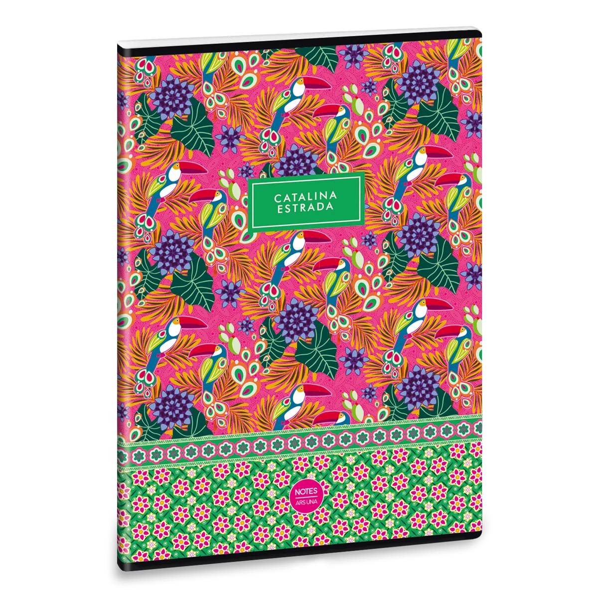 Catalina Estrada Tropical A/4 extra kapcsos füzet-négyzethálós