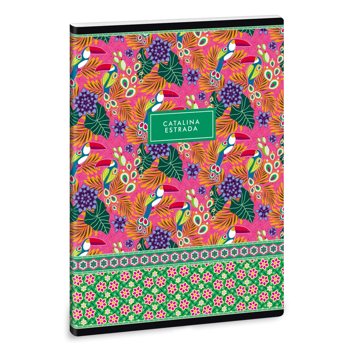 Catalina Estrada Tropical A/5 extra kapcsos füzet-négyzethálós