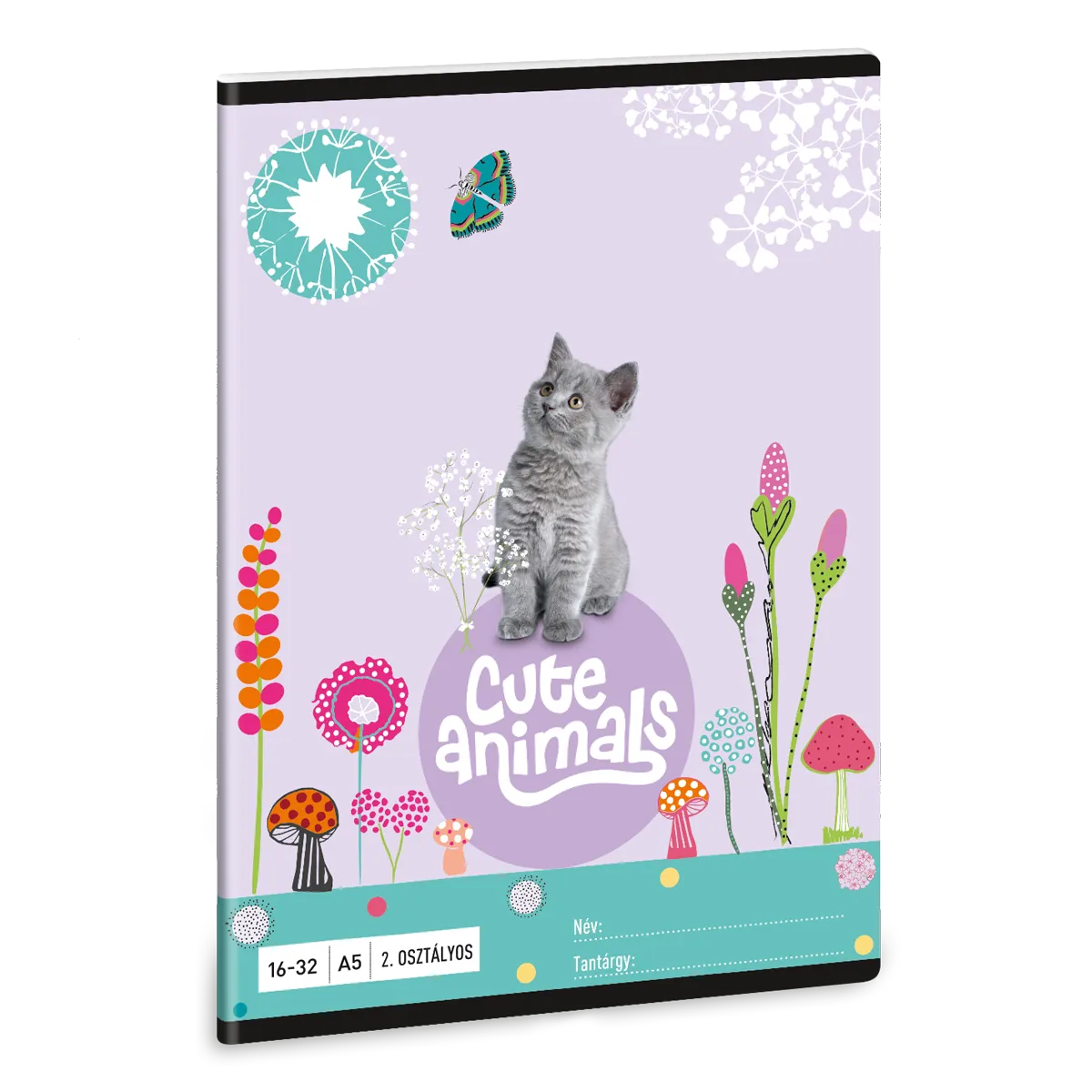 Ars Una Cute Animals-kitten A/5 2. oszt. füzet 16-32