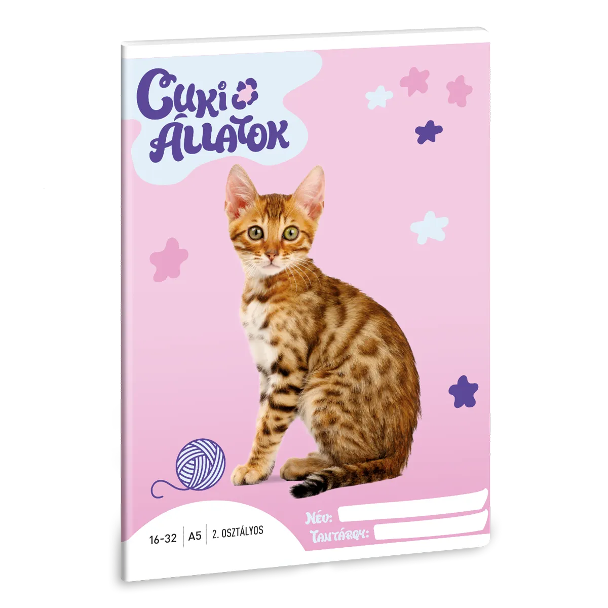 Ars Una Cuki Állatok - Bengáli macska A/5 2. oszt. füzet 16-32