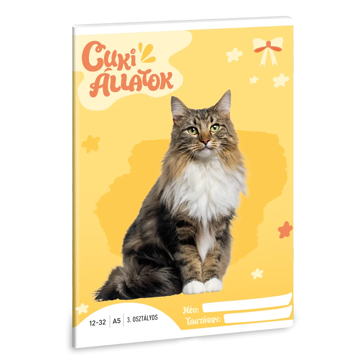 Ars Una Cuki Állatok - Norvég erdei macska A/5 3. oszt. füzet 12-32