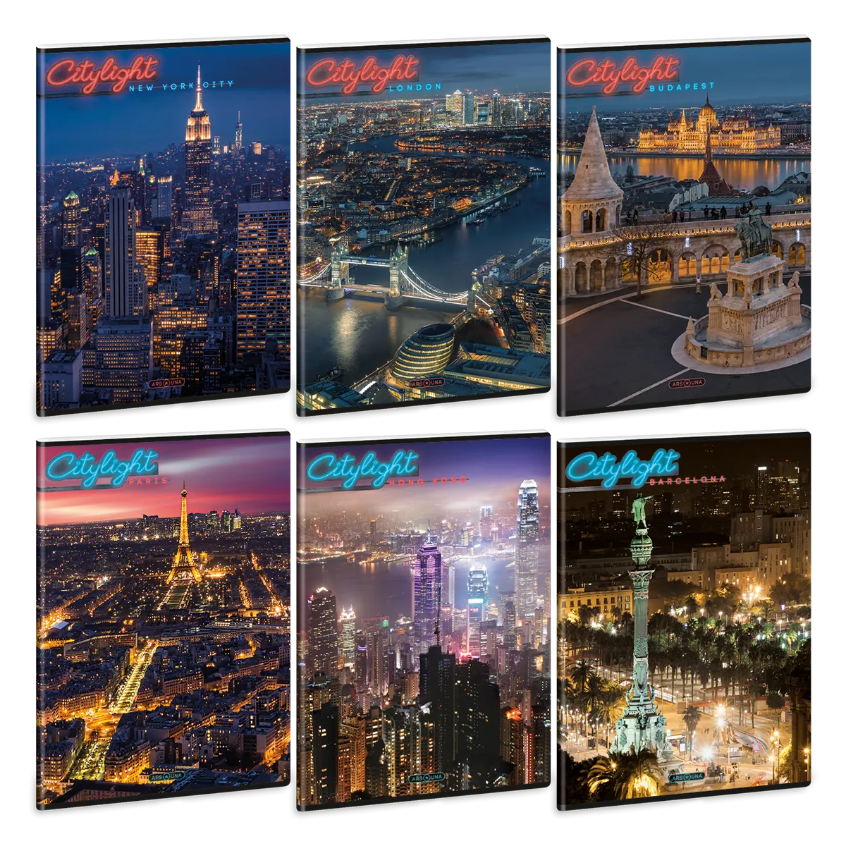 Ars Una City light A/4 extra kapcsos füzet-sima