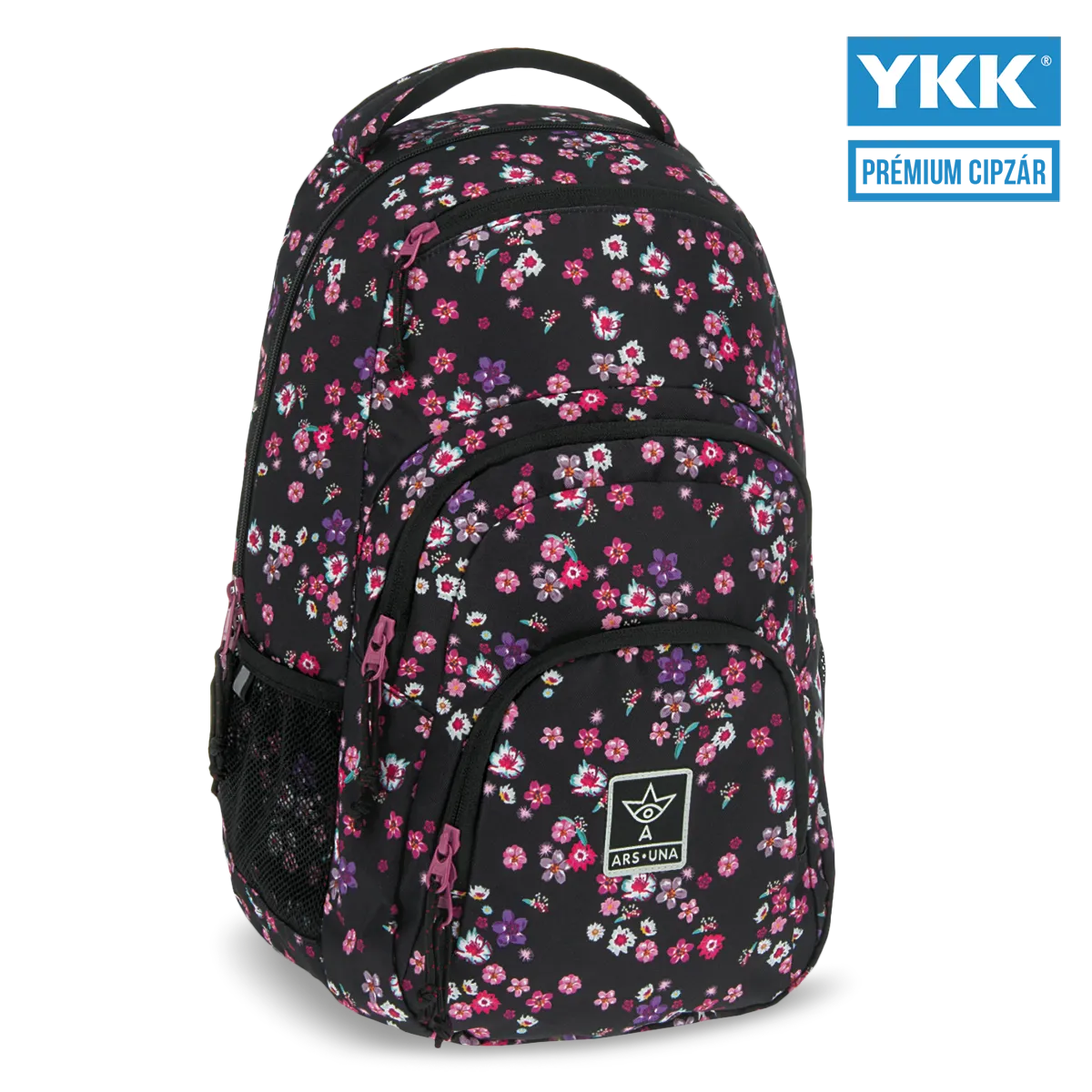 Ars Una Flowery pink hátizsák AU-2