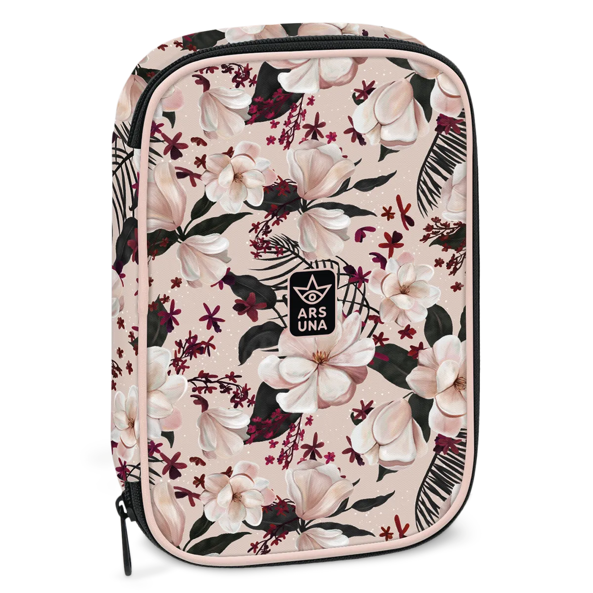 Ars Una Flowery pink többszintes tolltartó