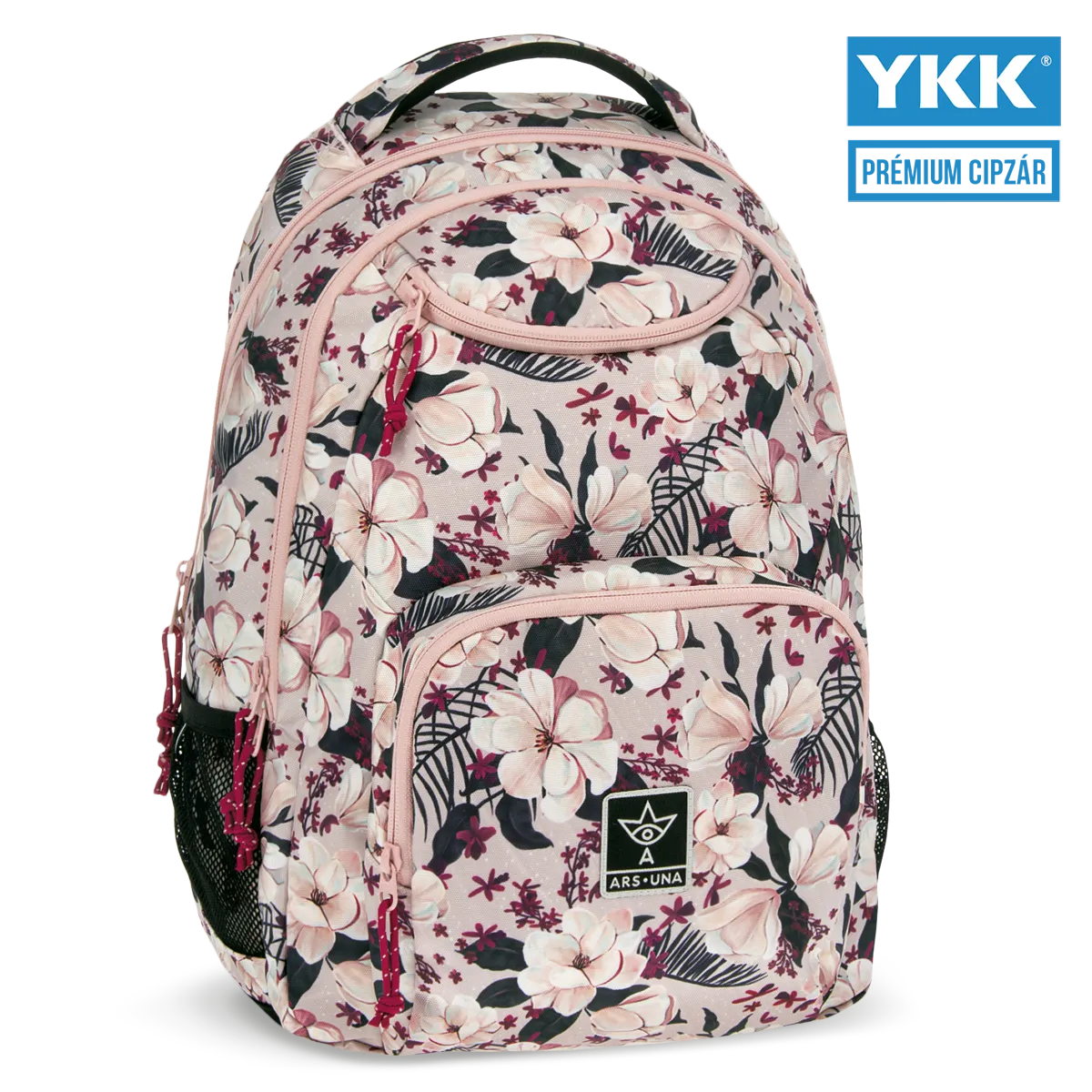 Ars Una Flowery pink hátizsák AU-6