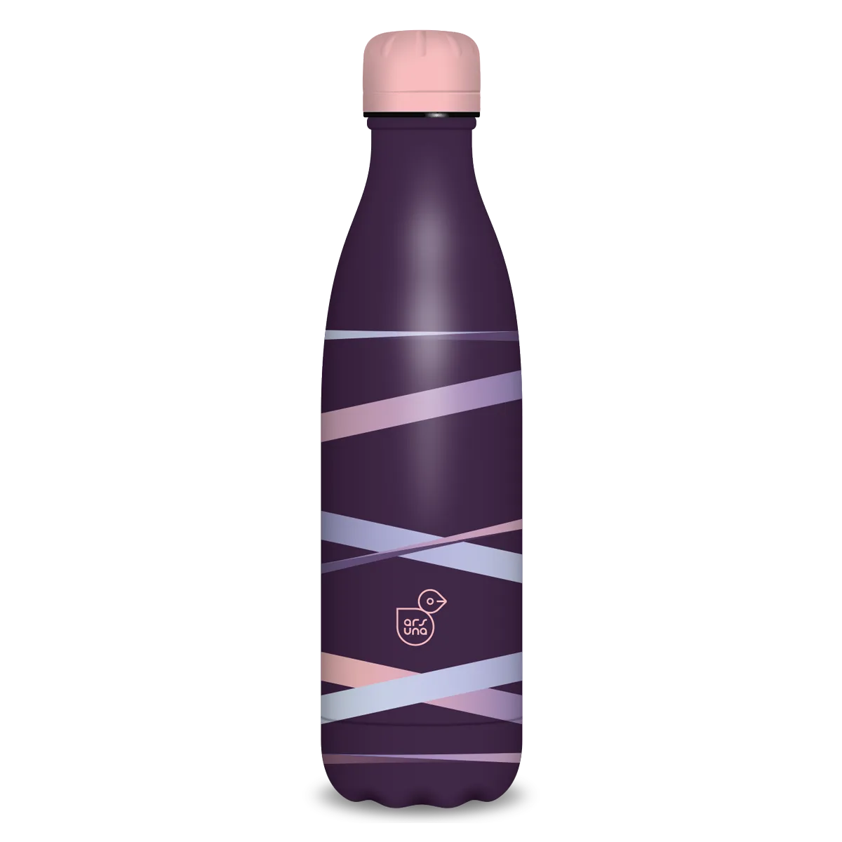 Ars Una duplafalú fémkulacs-500 ml - Ribbon-purple
