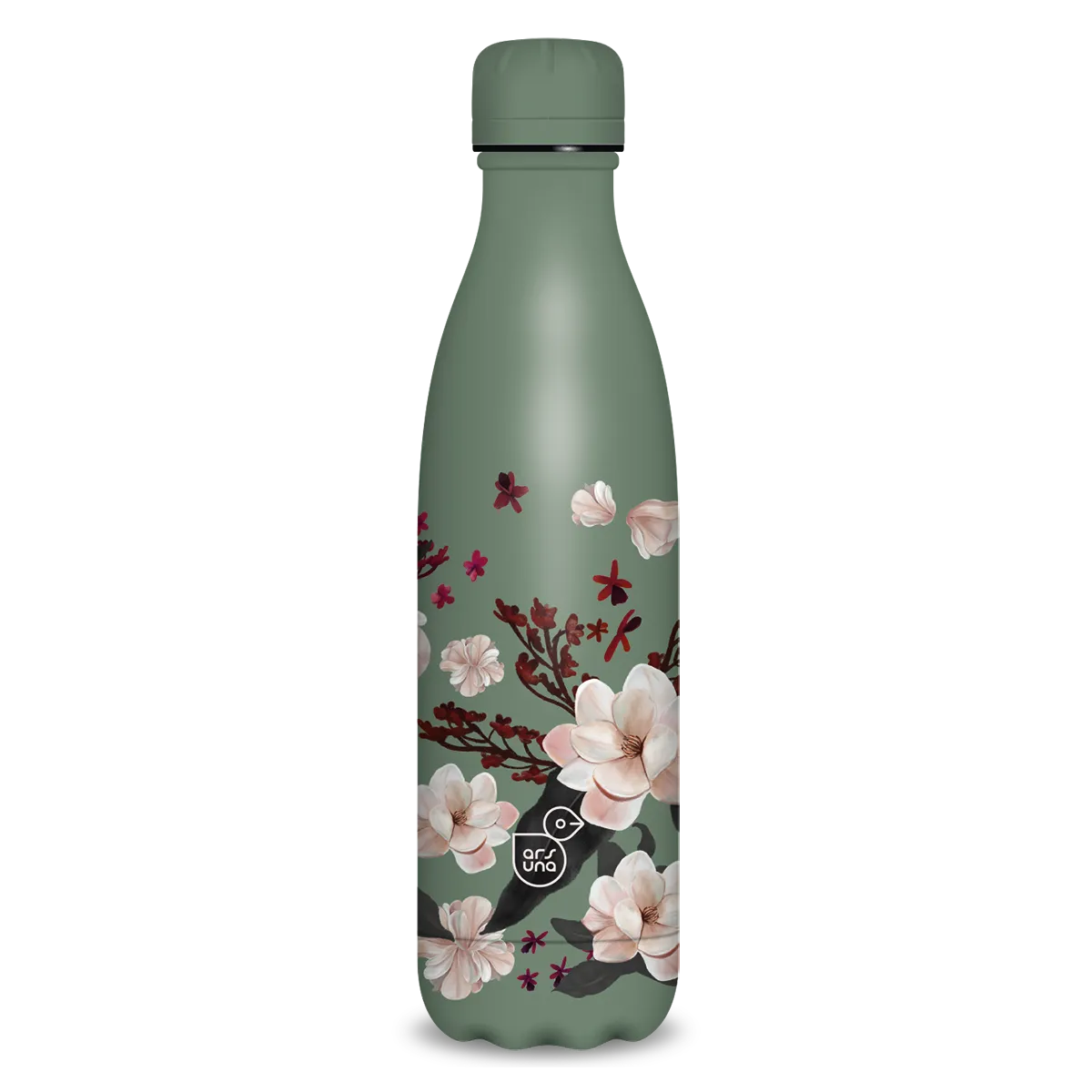 Ars Una duplafalú fémkulacs-500 ml - Flowery pink