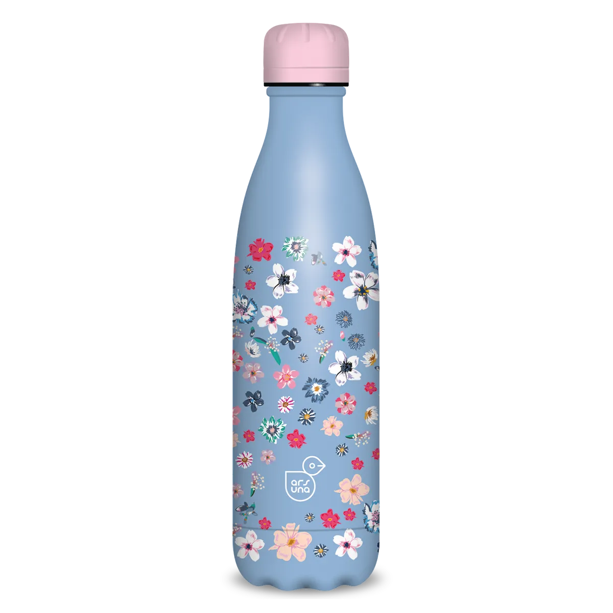 Ars Una duplafalú fémkulacs-500 ml - Pearl Blossom blue
