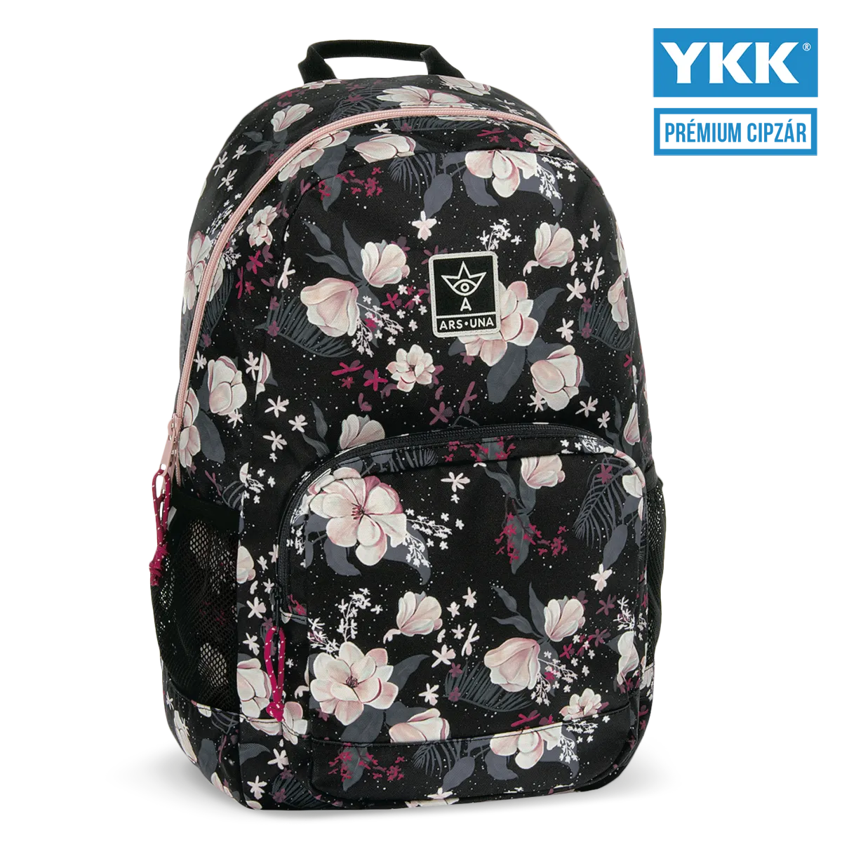 Ars Una Flowery black hátizsák AU-14