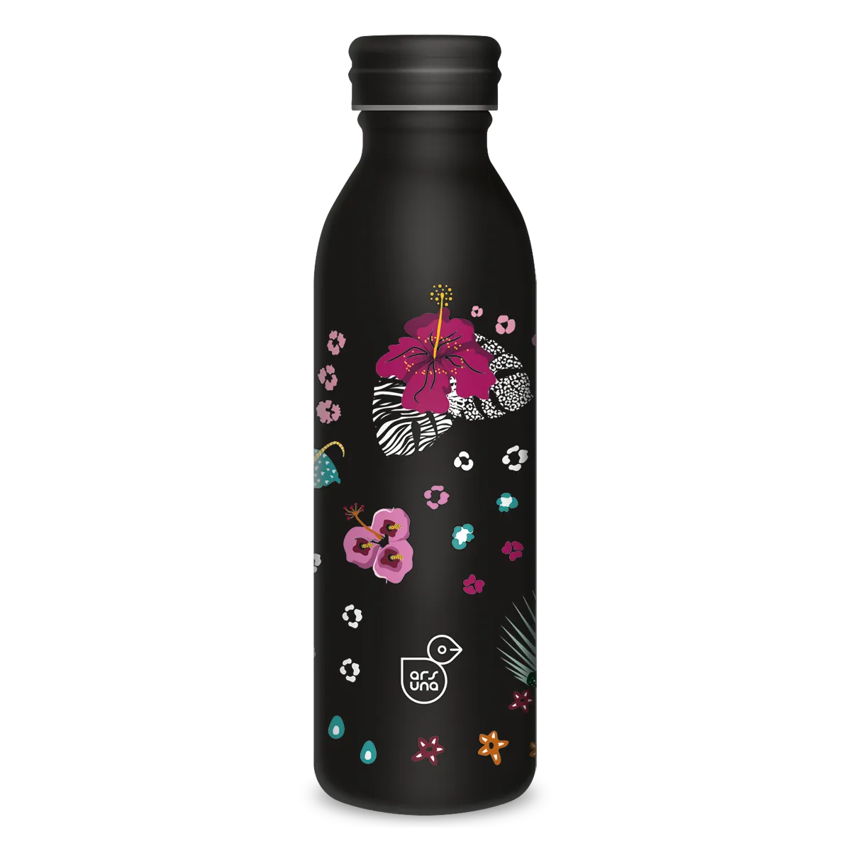 Ars Una duplafalú fémkulacs-600 ml - Black Hibiscus