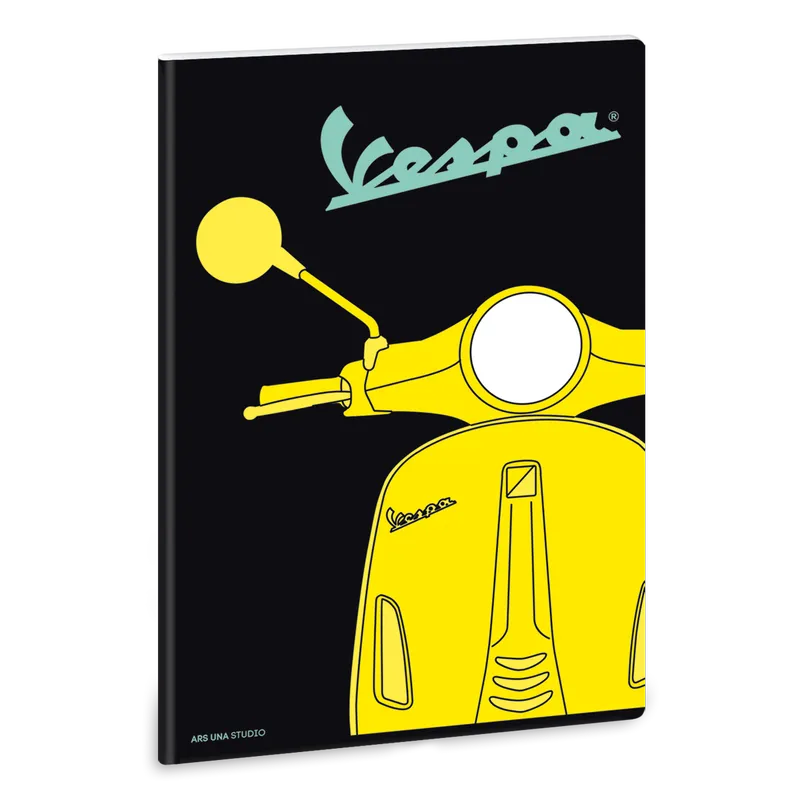 Vespa Yellow A/4 extra kapcsos füzet-négyzethálós