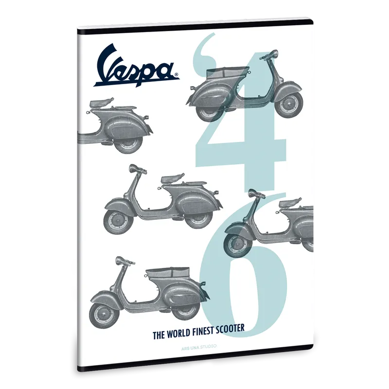 Vespa '46 A/4 extra kapcsos füzet-négyzethálós