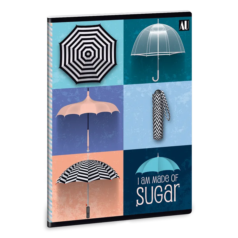 Ars Una Umbrella A/5 extra kapcsos füzet-négyzethálós