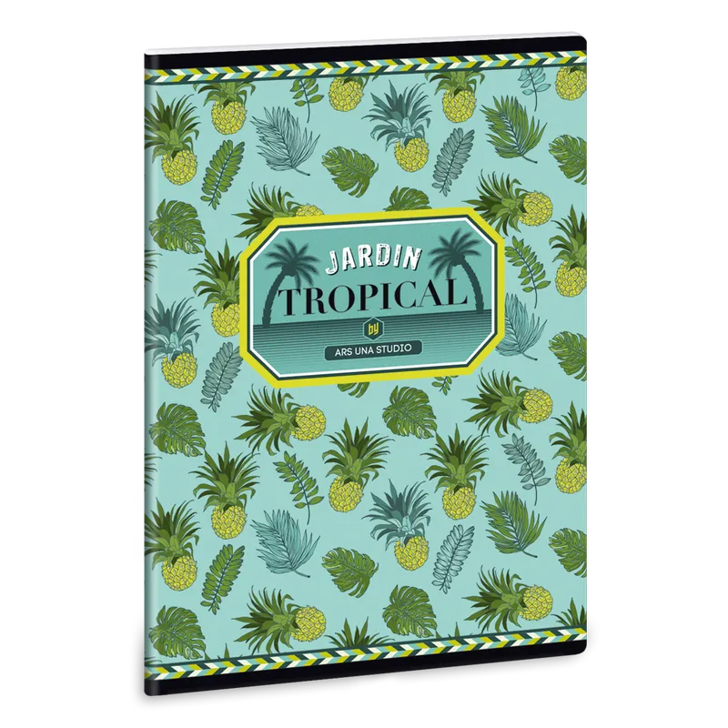Ars Una Yellow pineapple A/5 extra kapcsos füzet-négyzethálós