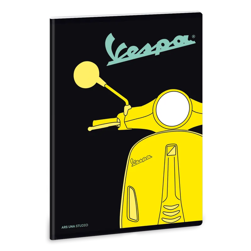 Vespa Yellow A/5 extra kapcsos füzet-négyzethálós