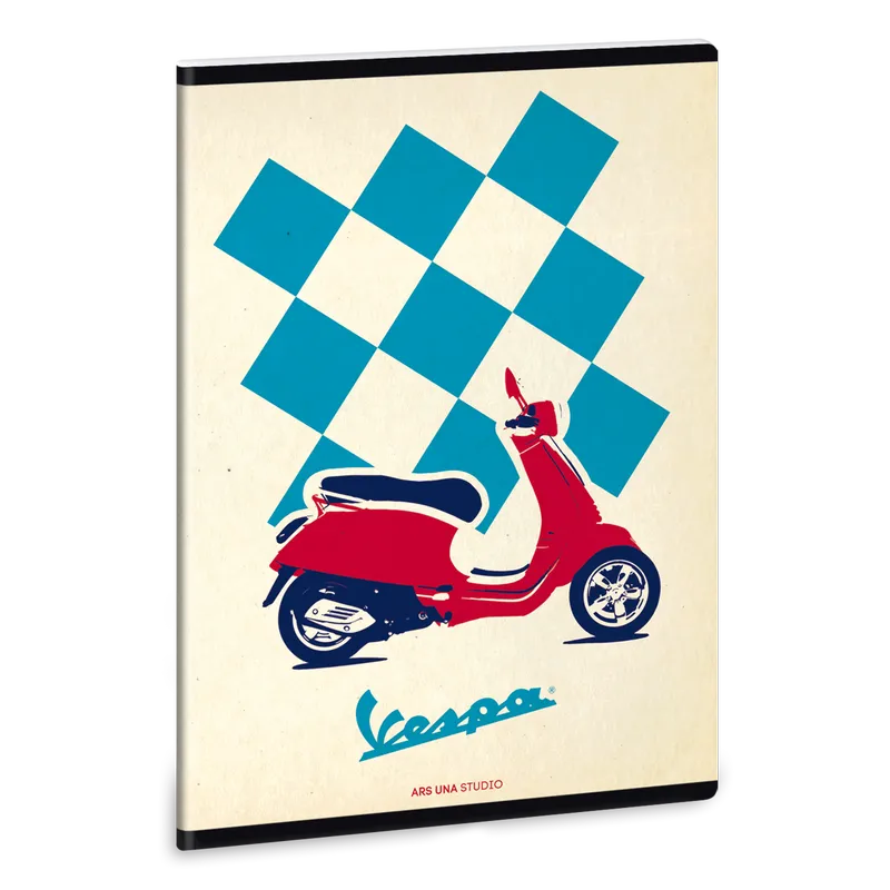 Vespa Feelings A/5 extra kapcsos füzet-négyzethálós