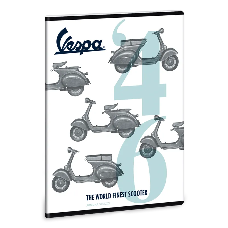 Vespa '46 A/5 extra kapcsos füzet-négyzethálós