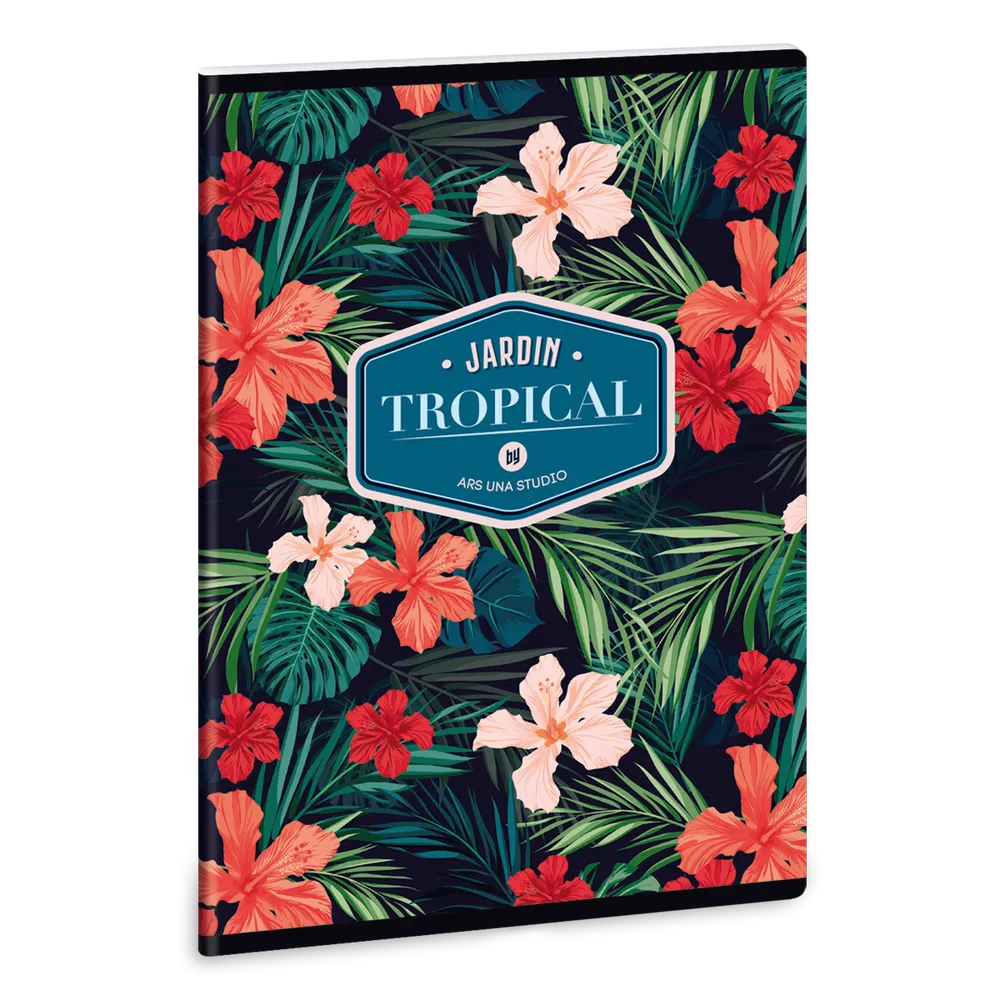Ars Una Tropical Wildblume A/5 extra kapcsos füzet-négyzethálós