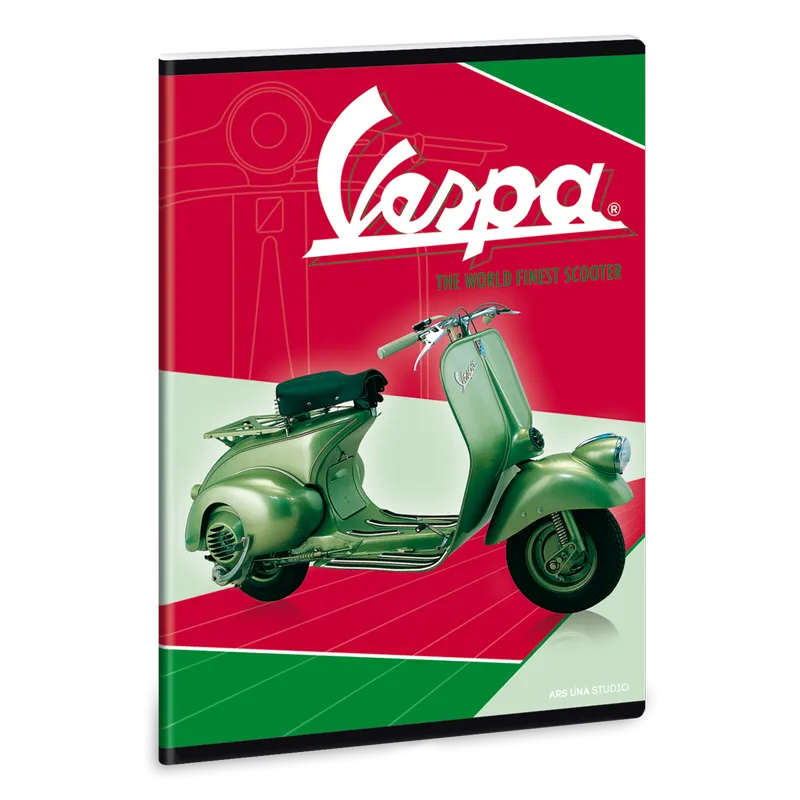 Vespa Green A/5 extra kapcsos füzet-sima