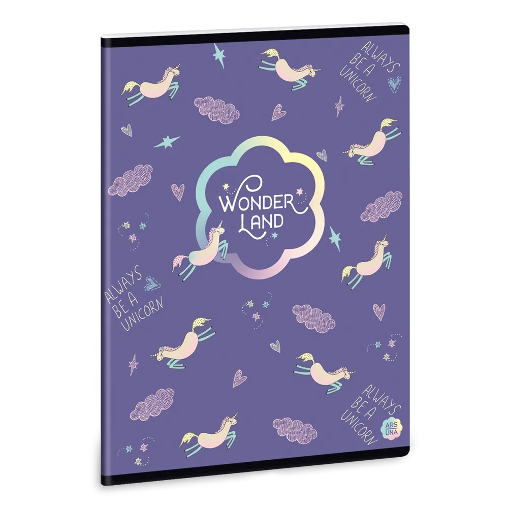Ars Una Wonderland Unicorn A/5 extra kapcsos füzet-sima
