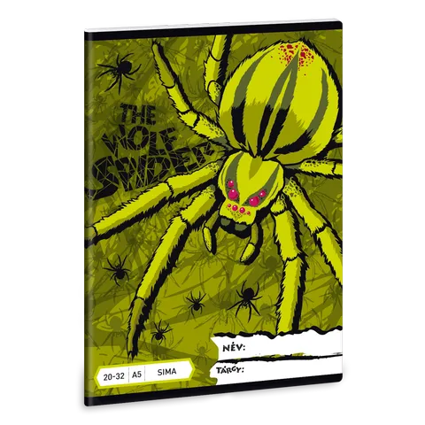 Ars Una The Wolf Spider pókos A/5 sima füzet 20-32