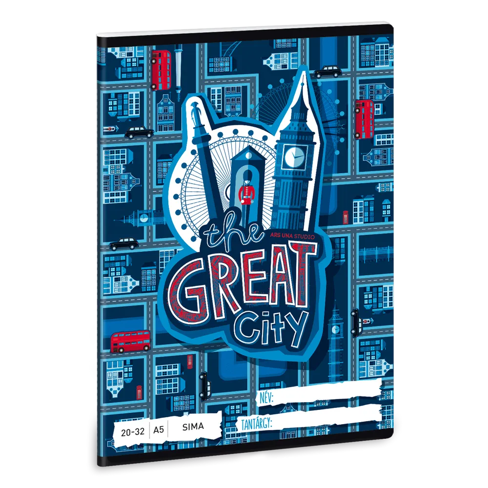 Ars Una The Great City A/5 sima füzet 20-32