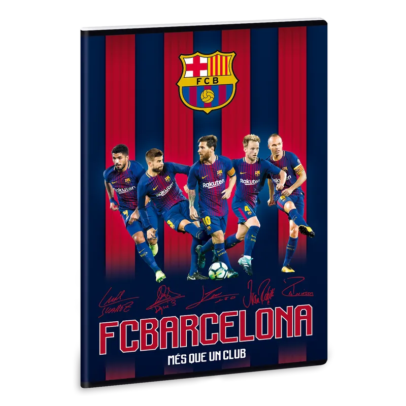 FC Barcelona A/4 extra kapcsos füzet-sima
