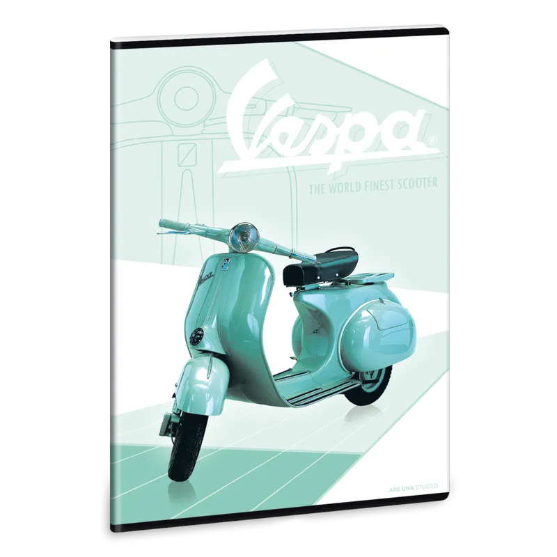 Vespa Retro A/4 extra kapcsos füzet-sima